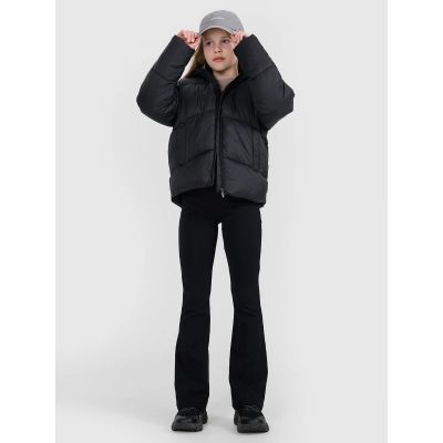 4. Girls' down jacket with synthetic filling 4F 4FJRAW25TDJAF0817-20S