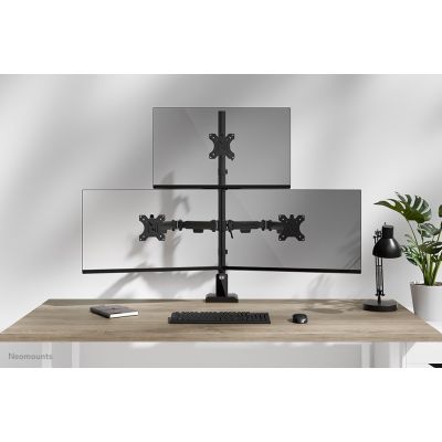 12. Neomounts DS60-600BL2-1 Monitor Holder/Stand 81.3 cm (32") Desk Black