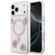 Guess Resin Flowers Glitter MagSafe Case for iPhone 17 Pro Max - Pink