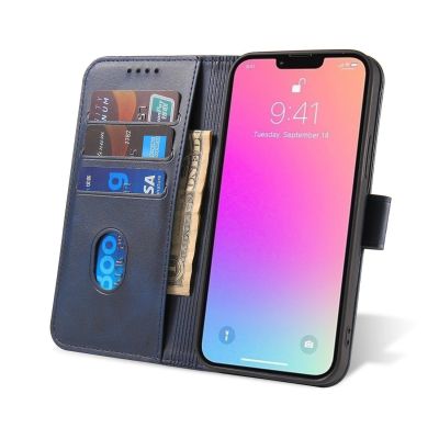 7. Magnet Case case for Samsung Galaxy S23+ flip cover wallet stand blue