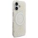 4. Guess IML Flowers Electro Pearl Strap MagSafe case for iPhone 17 - white