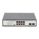 3. Digitus Unmanaged desktop network switch 8x RJ45 Gb/s (including 6xPoE) + 2x SFP, PoE++ max budget 180W