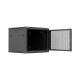 21. Lanberg 19" 9U 600x600 black wall-mounted rack cabinet with perforated doors (flat pack)