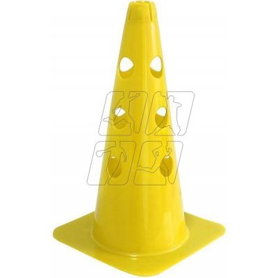 Cone with holes 37.5 cm yellow