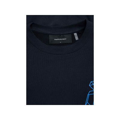 4. Men's PEAK PERFORMANCE M Terry Graphic Crew sweatshirt, black