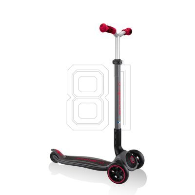 14. Globber Master Prime 3-wheel scooter / Black - New Red 664-102