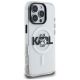4. Karl Lagerfeld IML Choupette Sketch Logo MagSafe Case for iPhone 16 Pro Max - Clear