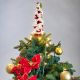 6. Glass Christmas Tree Topper with 3 Snowmen 28 cm