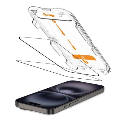 2. Tech-Protect Quick Set+ Tempered Glass 2-pack for iPhone 15 / 16