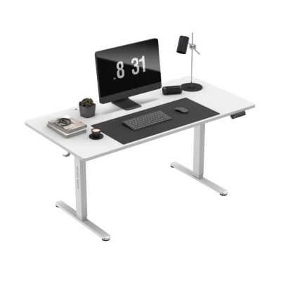 3. MA-Leader 7.6 White Electric Desk