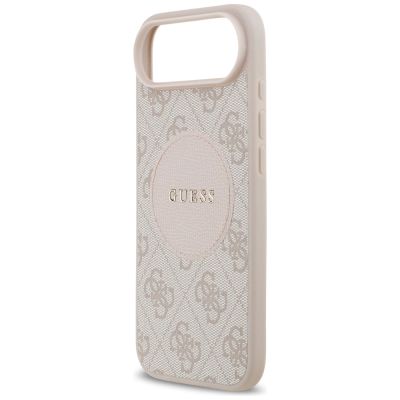 6. Guess 4G Circle Classic Logo MagSafe case for iPhone Air - pink