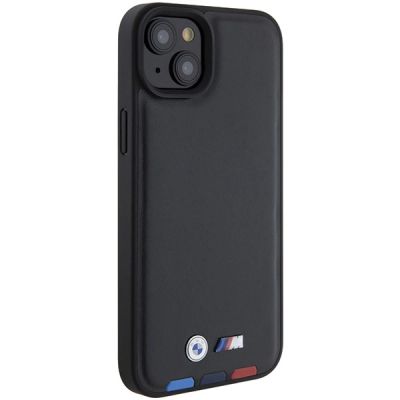 4. BMW BMHCP15M22PTDK iPhone 15 Plus 6.7" black/black Leather Stamp Tricolor