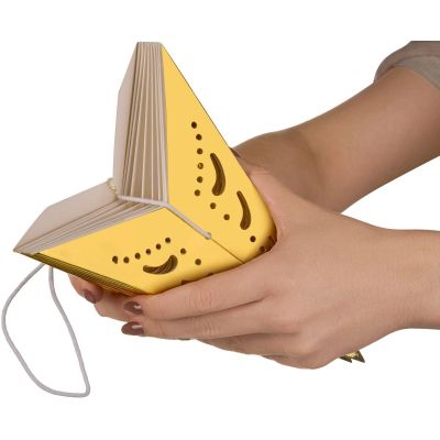 4. PAPER DECORATION STAR DIA. 45 CM 9 ARMS GOLD