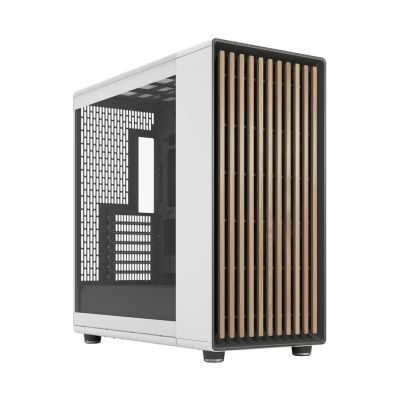 Fractal Design North XL RC Chalk TG Transparent Case, Midi-Tower, ATX, Tempered Glass - White
