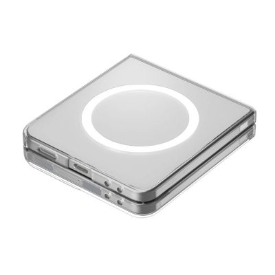 7. Spigen AirSkin Mag MagSafe Case for Samsung Galaxy Z Flip 7 - Clear and White