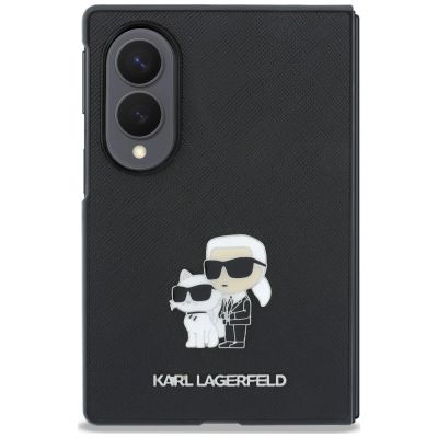 2. Karl Lagerfeld Saffiano Karl&Choupette Pin Case for Samsung Galaxy Z Fold 8 - Black