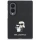 2. Karl Lagerfeld Saffiano Karl&Choupette Pin Case for Samsung Galaxy Z Fold 8 - Black