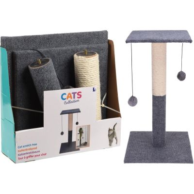 17. SCRATCHING TREE FOR CAT 59CM 2 BALLS