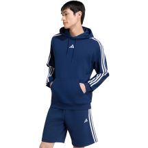 Men's adidas Essentials 3-Stripes French Terry Hoodie Navy Blue KY4203