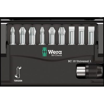 3. Wera 05056161001 screwdriver bit 9 pcs.