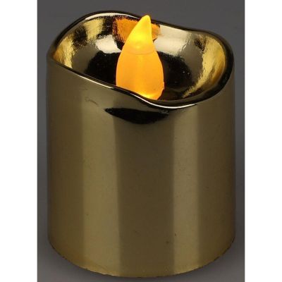 11. SET OF 4 GOLD TEA LIGHT LED CANDLES