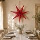 7. DECORATIVE PAPER STAR 60CM RED