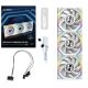 Lian Li LULI-100 UNI FAN SL LCD fan, ARGB, PWM, 3x, 120 mm, Wireless control via 2.4GHz controller, white