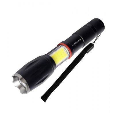 2. ESPERANZA ALUMINUM FLASHLIGHT WITH SIDE LIGHT COB DIONE EOT070