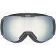 2. Uvex Downhill 2100 CV winter sports goggles, black, unisex, white spherical lens
