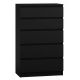 2. M5 MALWA CHEST OF 5 DRAWERS BLACK