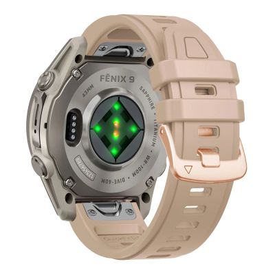 2. Tech-Protect Silicone Strap for Garmin Fenix 5S / 5S Plus / 6S / 6S Pro / 7S / 8 / 9 / 9 Pro (43 mm) – Beige