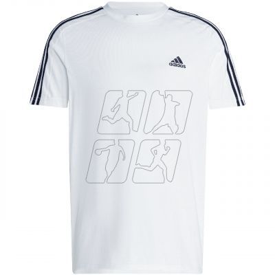 2. adidas Essentials Single Jersey 3-Stripes Tee M IC9336