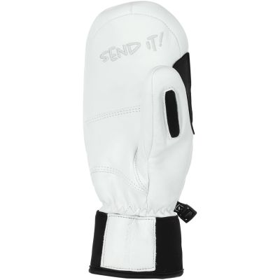 VIKING Send It Adult Leather Freeride Gloves White 6