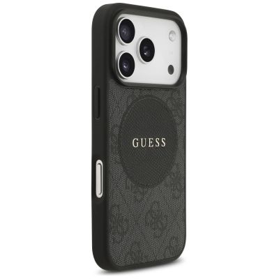 4. Guess 4G Circle Classic Logo MagSafe case for iPhone 17 Pro - black