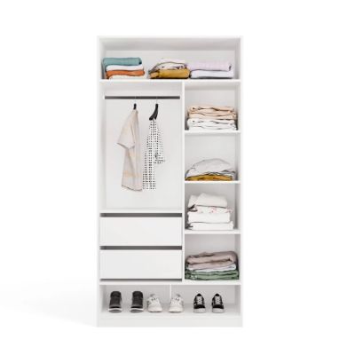 5. OPENO Drawer Module 2SZ with 2 Drawers, WHITE – for Walk-in Closet and Bedroom