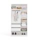 5. OPENO Drawer Module 2SZ with 2 Drawers, WHITE – for Walk-in Closet and Bedroom