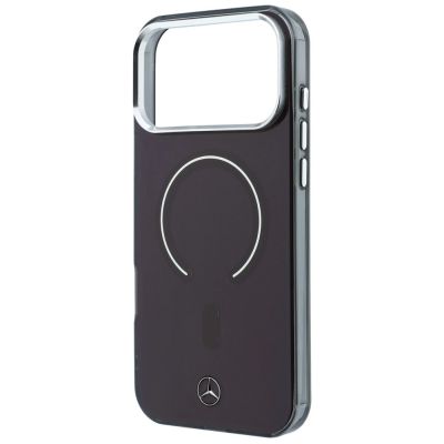 6. Mercedes Double Layer Iconic Logo MagSafe case for iPhone 18 Pro Max / 17 Pro Max - burgundy