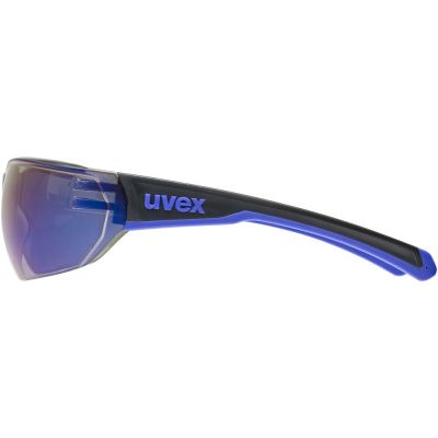 2. UVEX Equate cycling glasses, black/blue matt/mirror blue