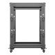 4. OPEN RACK 19" 15U 600X600-1100 ADJUSTABLE BLACK LANBERG