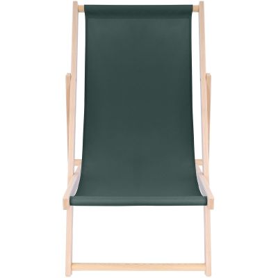 5. CLASSIC GREEN WOODEN DECK CHAIR