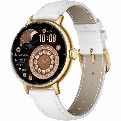 4. Smartwatch Gravity Gold Bracelet + Strap GT33-2