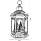 6. DECORATIVE LED LANTERN 32 CM – SANTA CLAUS