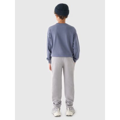 5. Boys' jogger sweatpants 4F Junior 4FJRAW24TTROM1175-25S