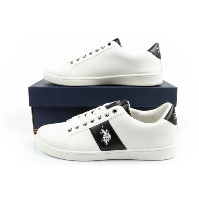 10. US Polo Assn. shoes sneakers men's sneakers fashionable white comfortable