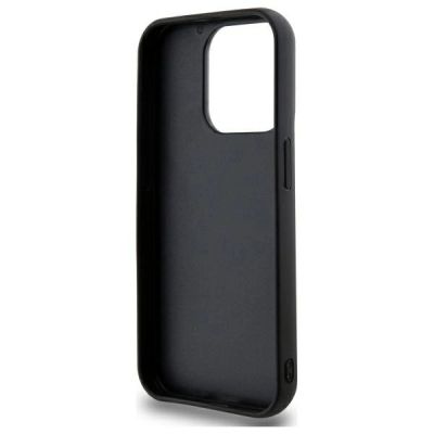 9. DKNY Quilted Stack Logo iPhone 15 Pro Case - Black