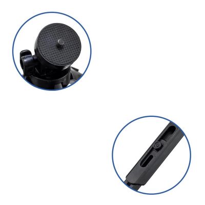 8. Mini tripod selfie stick holder for phone camera GoPro 16 - 21 cm black