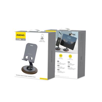 2. Dudao F17M 360° metal phone stand - gray