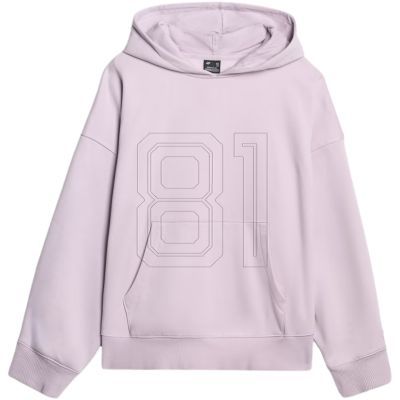 2. Women's sweatshirt 4F F1887 light purple 4FWAW25TSWSF1887 52S
