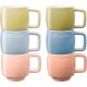 STAUB SERVING Set of 6 Ceramic Mugs - Multicolor, 100 ml