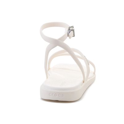 5. CROCS MIAMI ANKLE STRAP SANDAL IN CHALK 212256-0WV